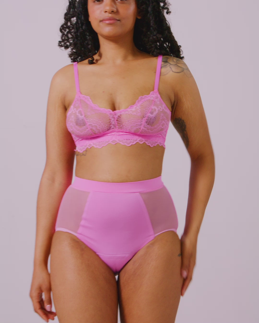 Micro Period Highwaist Briefs Candy Pink