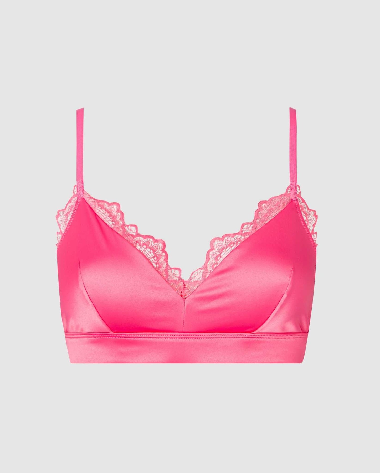 Sexy Light Pink Bralette - Lace Bralette - Triangle Top Bralette - Lulus