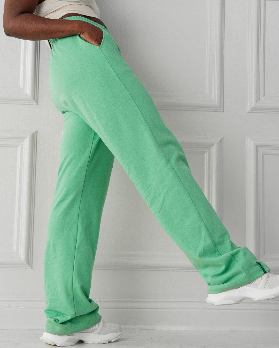 Straight Sweatpants Green
